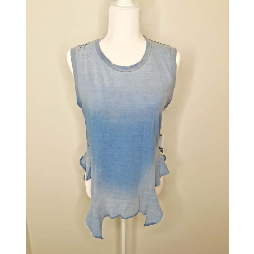 NSF Lea Asymmetrical Ruffle Tank - Picture 4 of 9